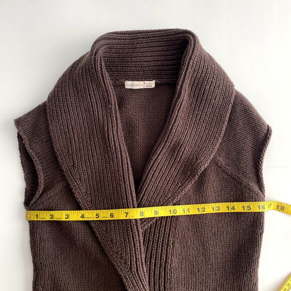 Vintage Old Navy Y2K Lambswool Blend Open Front Sleeveless Cardigan Size M - Picture 13 of 15